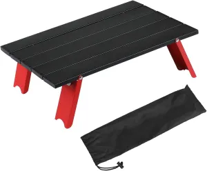 Topyond Small Camping Table, Outdoor Table, Folding Table, Aluminum Alloy, Portable Camping Folding Table for Outdoor Camping Beach Picnic