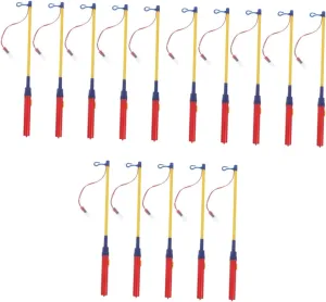 Totority 3sets Light Bar Lantern Holders for outside Paper Lantern Walking Stick Party Light Accessories 5pcs*3