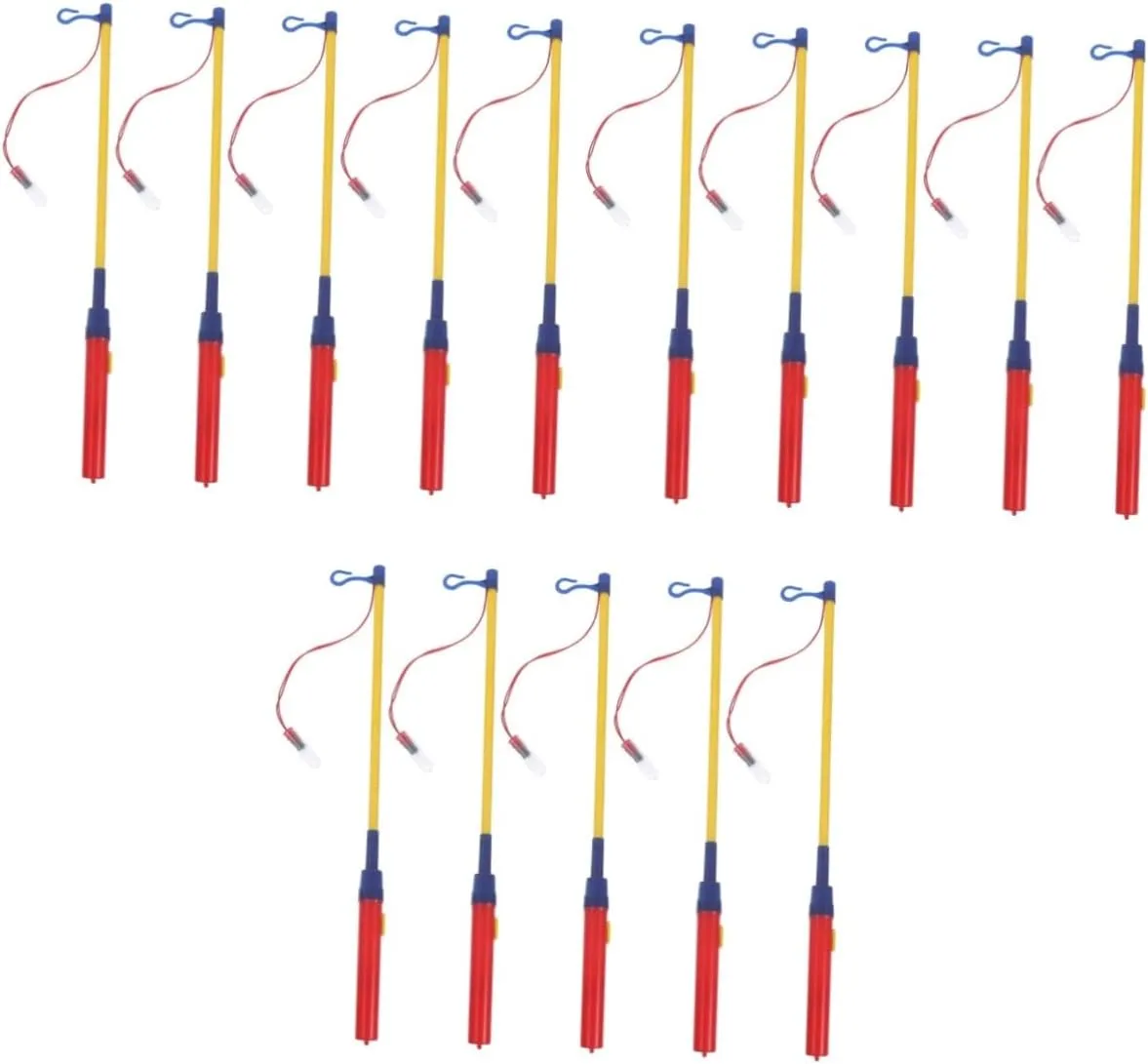 Totority 3sets Light Bar Lantern Holders for outside Paper Lantern Walking Stick Party Light Accessories 5pcs*3