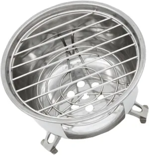 Totority Compact Round Camping Grill Portable Bbq Stove Small Stainless Barbecue Perfect for Outdoor Activities