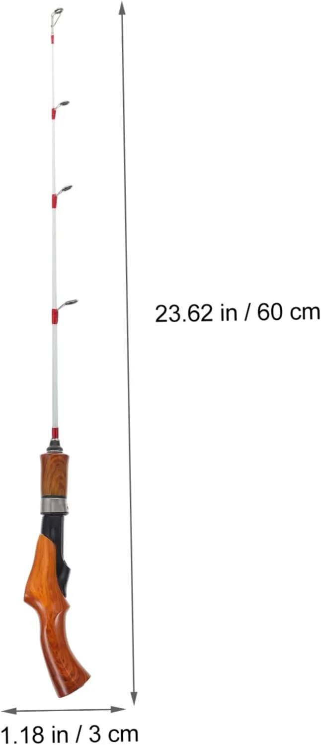 TOYANDONA Ice Fishing Rod Pole Telescoping Telescopic Adjustable Fishing Rod Ice Fishing Tool Short Fishing Rod