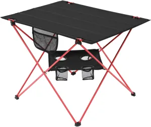 TOYANDONA Portable Camping Table Folding 73x55x53cm Outdoor Picnic Aluminum Table