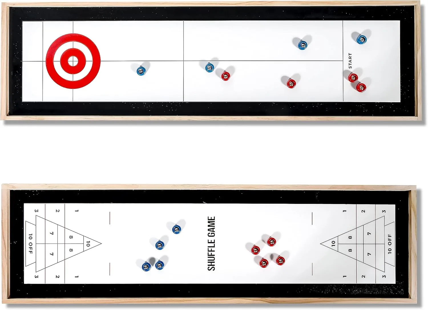 Trademark Innovations Table Top Games Shuffle Board Game Table Portable Game Table Curling Game