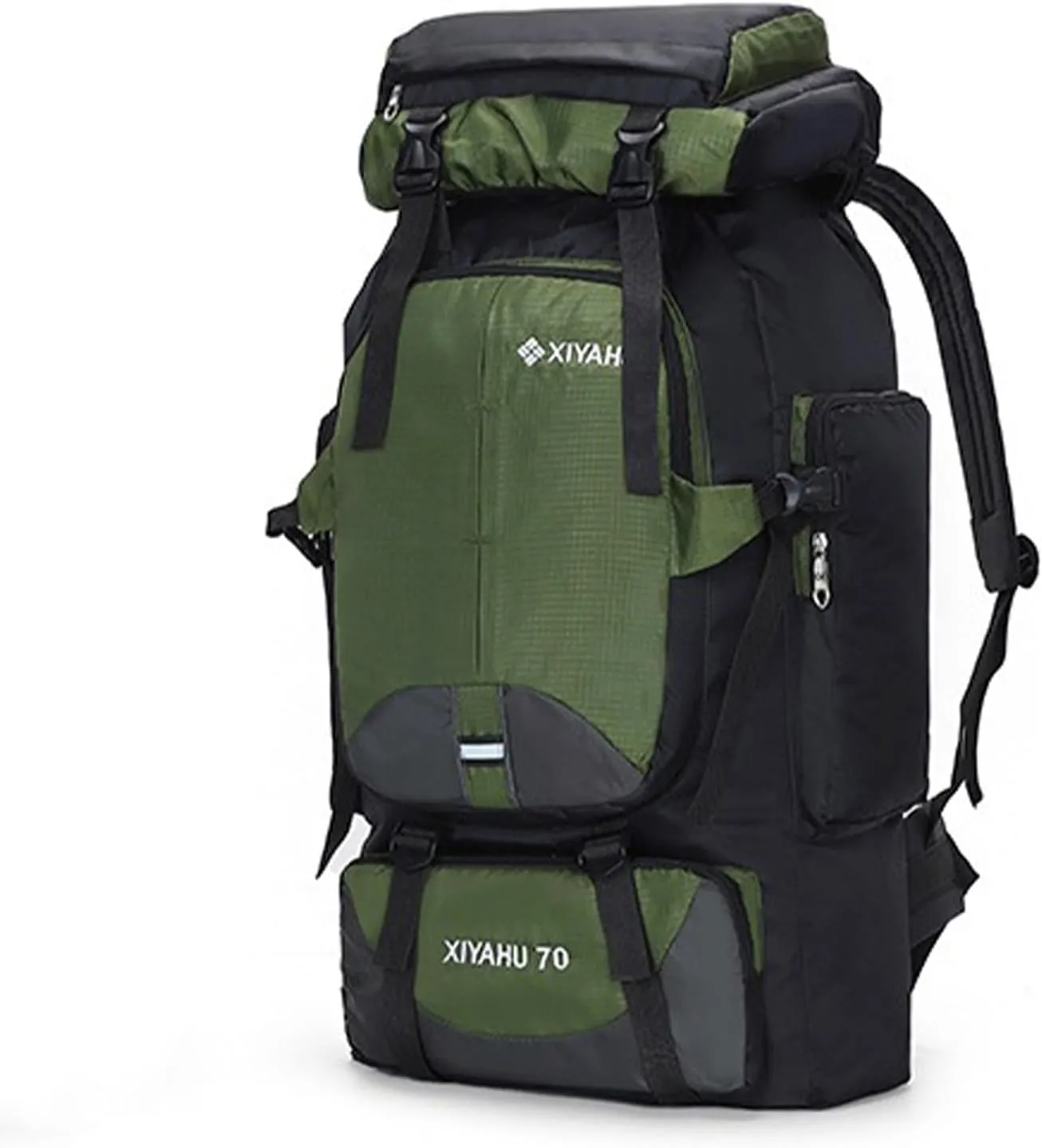 Travel Backpack 70L Rucksack for Men Women Camping Hiking Backpack Nylon Waterproof Backpacks Lightweight Bags (Red)