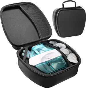 Travel Case Compatible with the Navage Nasal Irrigation System, Scratch-Resistant Protector, Storage Organizer for the Nose Cleaner and 12 SaltPods, Black, 9" x 7.75" x 4.25"