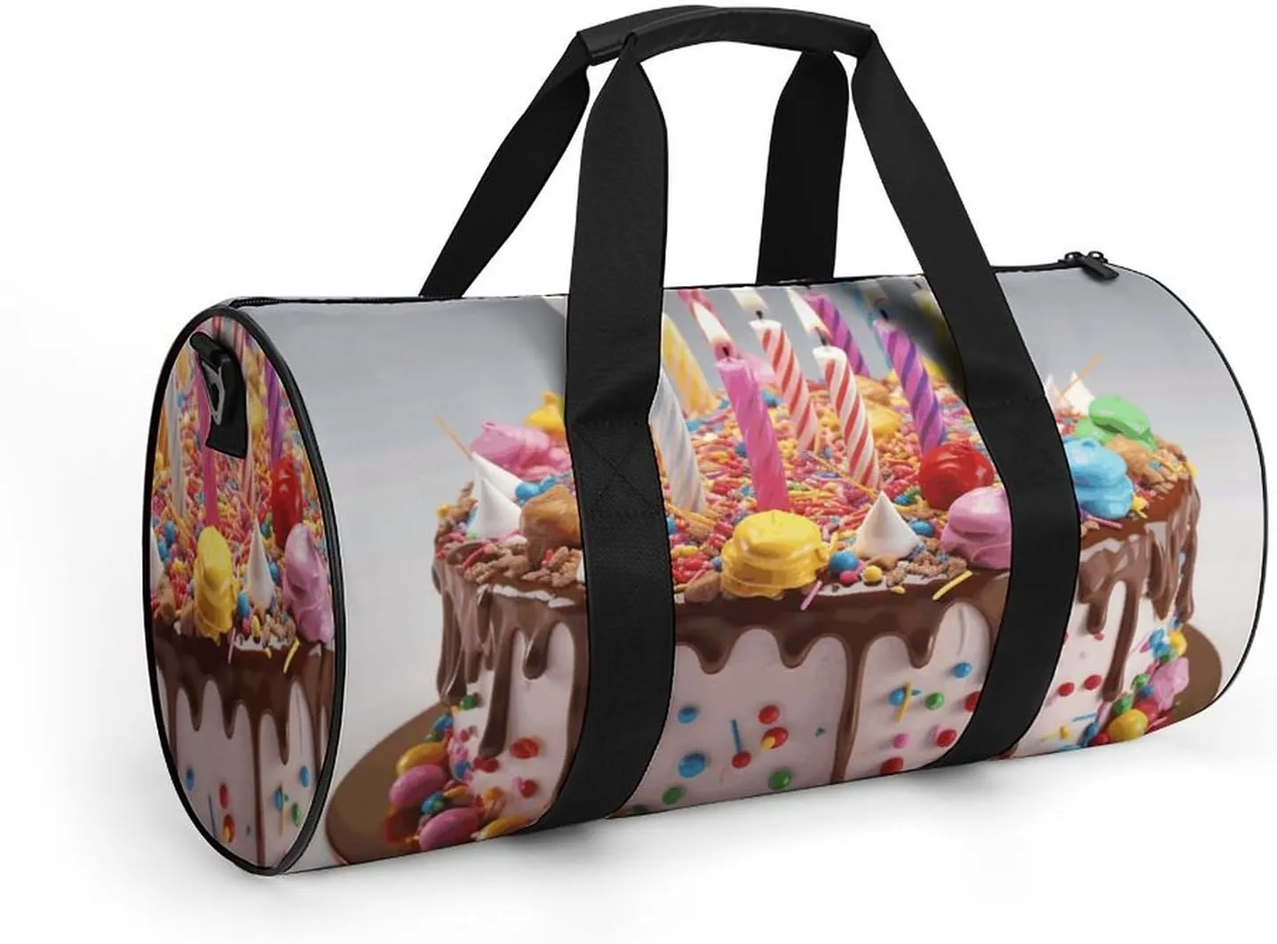 Travel Duffel Bag for Men And Women,Happy Birthday Beautiful Waterproof Sports Fitness Bag Portable Travel Duffel Bag, 17.7in/9in/9in