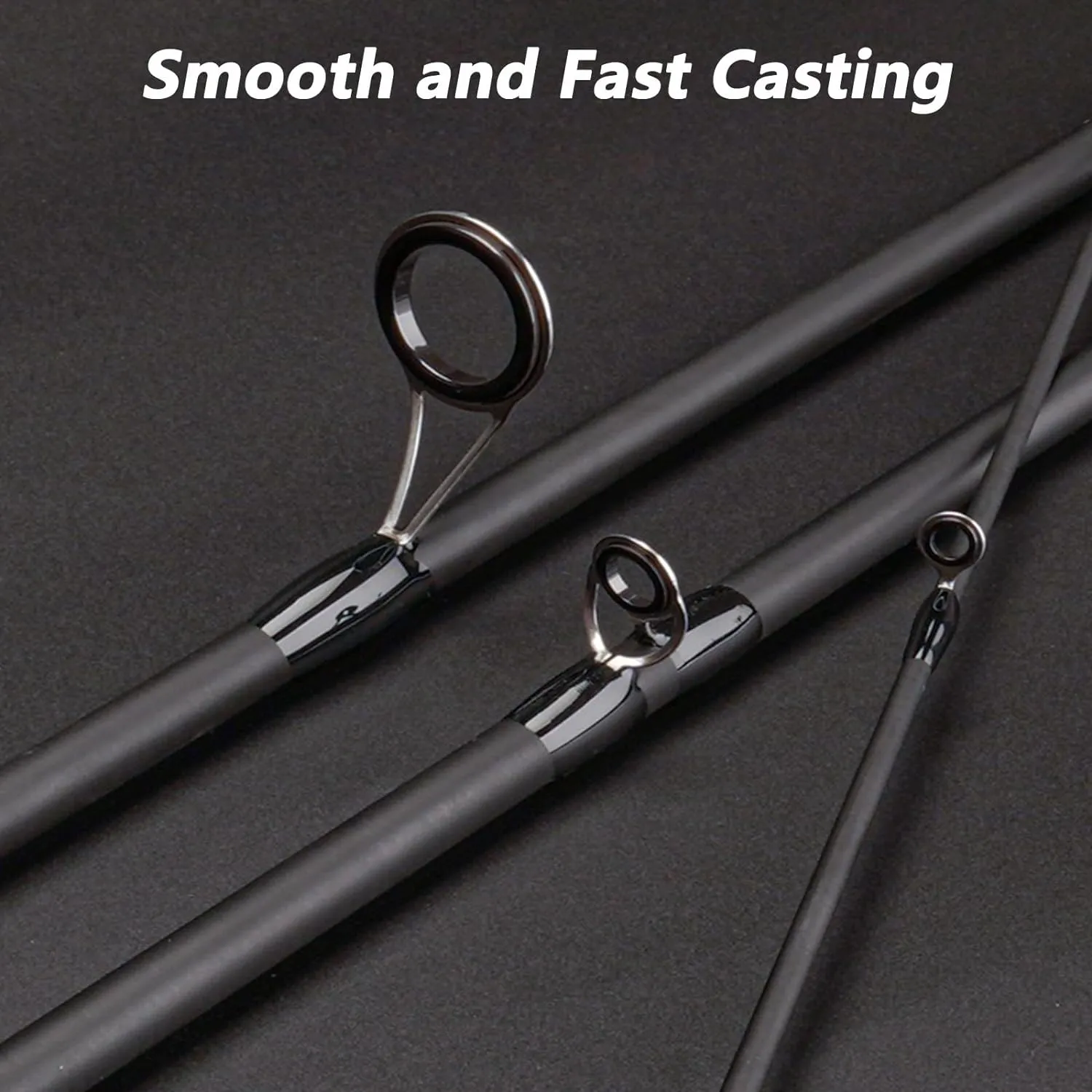 Travel Fishing Rods, 4 Piece Fishing Pole,Surf Casting/Spinning Rod,Ultralight Fishing Baitcasting Rod 7ft for Saltwater Trout, Bass, Walleye, Pike