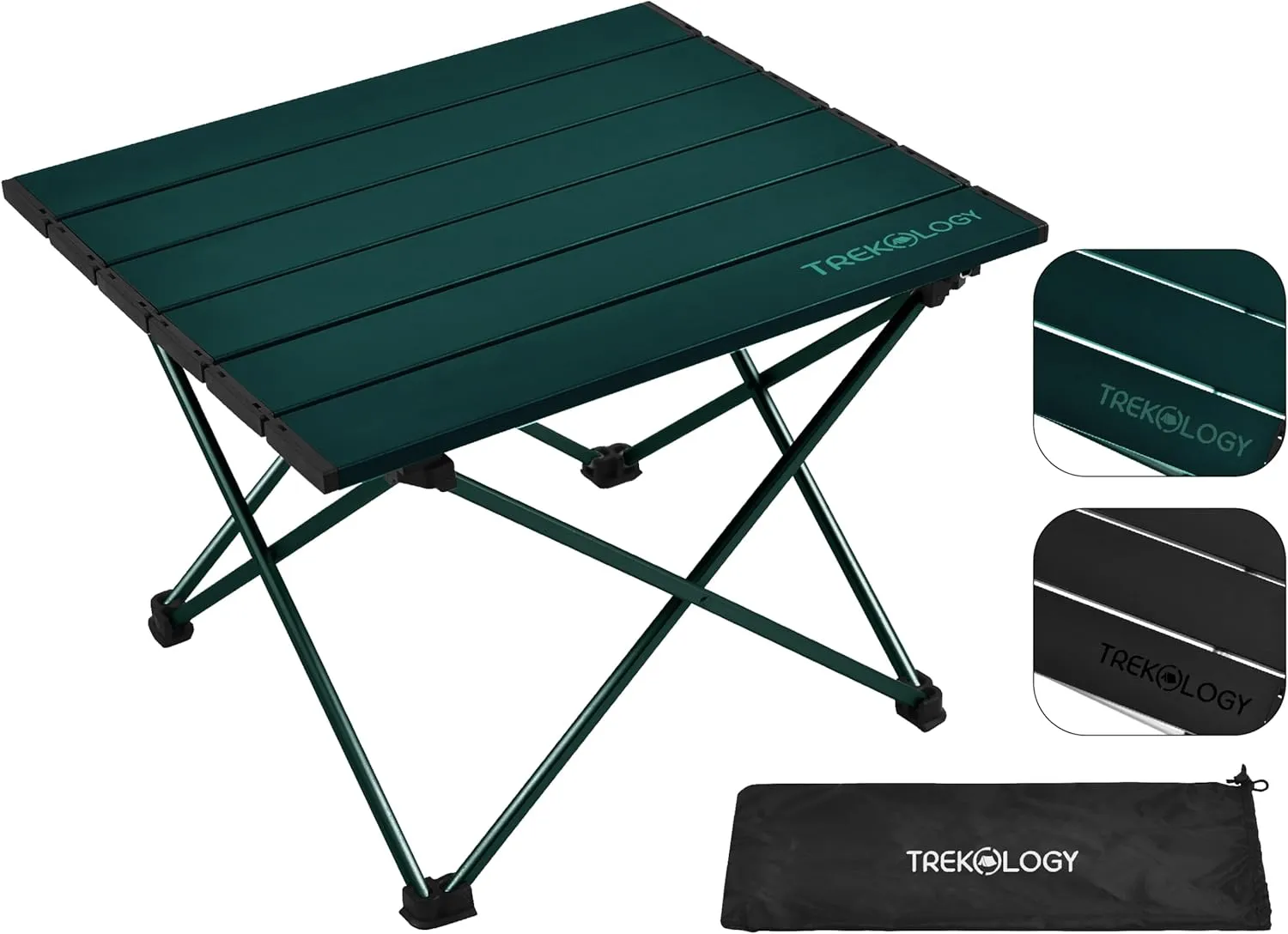 TREKOLOGY TALU Portable Folding Beach Table - Lightweight Travel Camp Table | Small Camping Table for Outdoor Adventures | Foldable, Compact, and Sturdy - Perfect for Camping, Picnic, Beach Trips