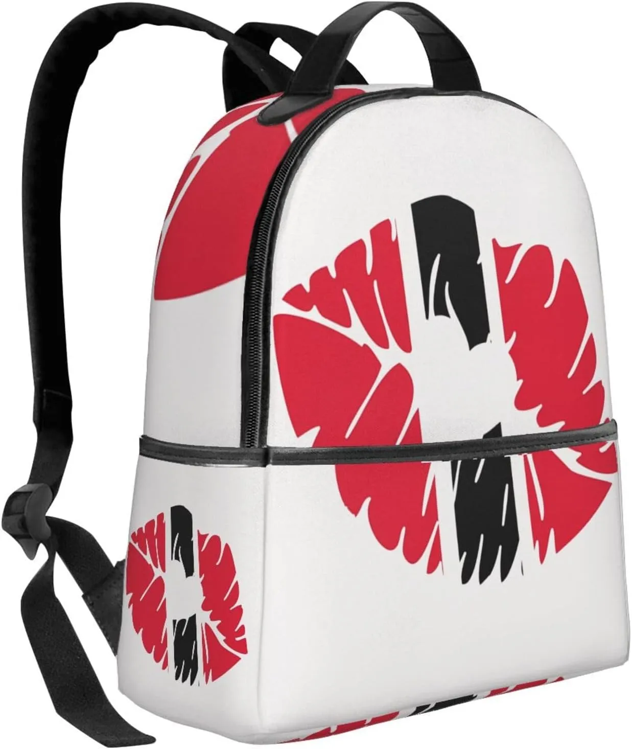 Trinidad Tobago Lips Flag Kiss Casual Backpack Travel Backpacks Outdoor Sports Rucksack Lightweight Daypack Fashion Carry-on Bag for Weekender Traveling