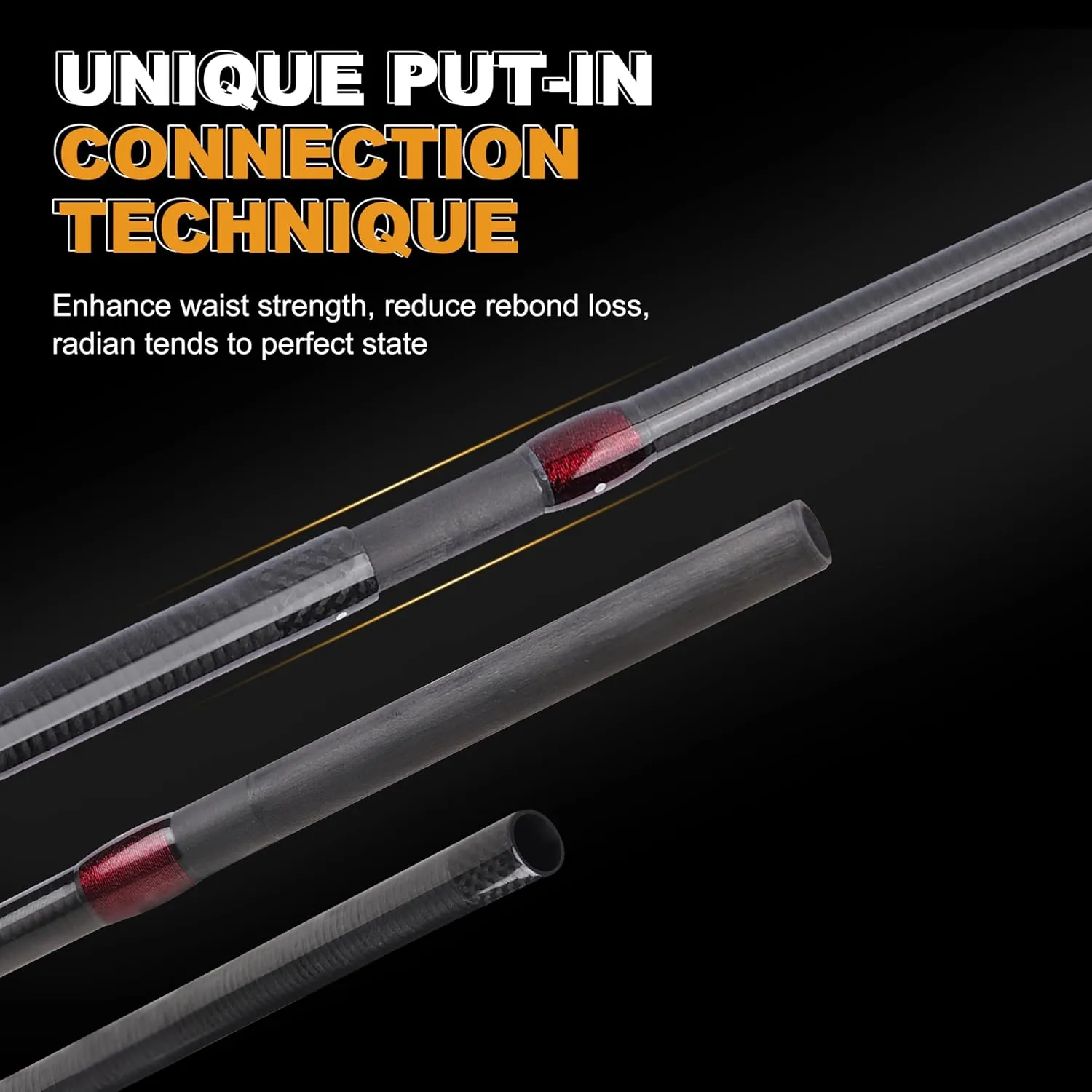 TRUSCEND CrazBass Travel Fishing Rod, FUJI K Guide and Reel Seat, TORAY 30/40T Carbon Fiber, Innovative Put-in Connection Technique, Casting/Spinning HP Fishing Pole with Premium Case, AAA Cork Handle