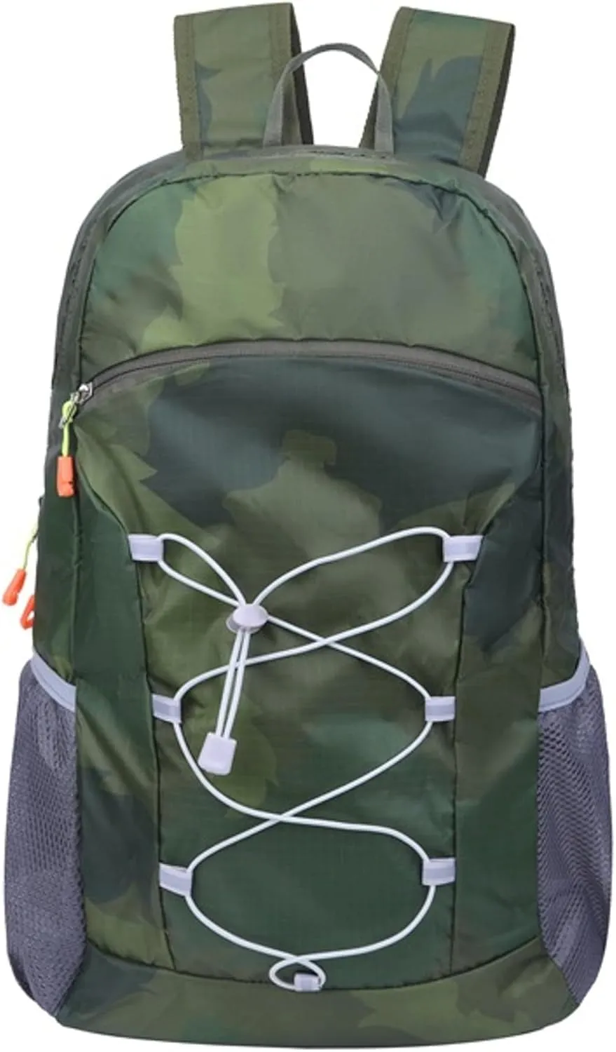 TWO KAT Lightweight Packable Hiking Backpack 20L Bottle Holder, Water Resistant Daypack, Foldable Bags Travel Camping Outdoor (Camouflage)