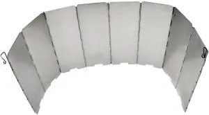 Ultimate Weight Foldable 8 Plates Outdoor Camping Stove Wind Screen, Ultra-Compact Aluminum Alloy, Saves Fuel and Increases Efficiency, Includes Drawstring Bag