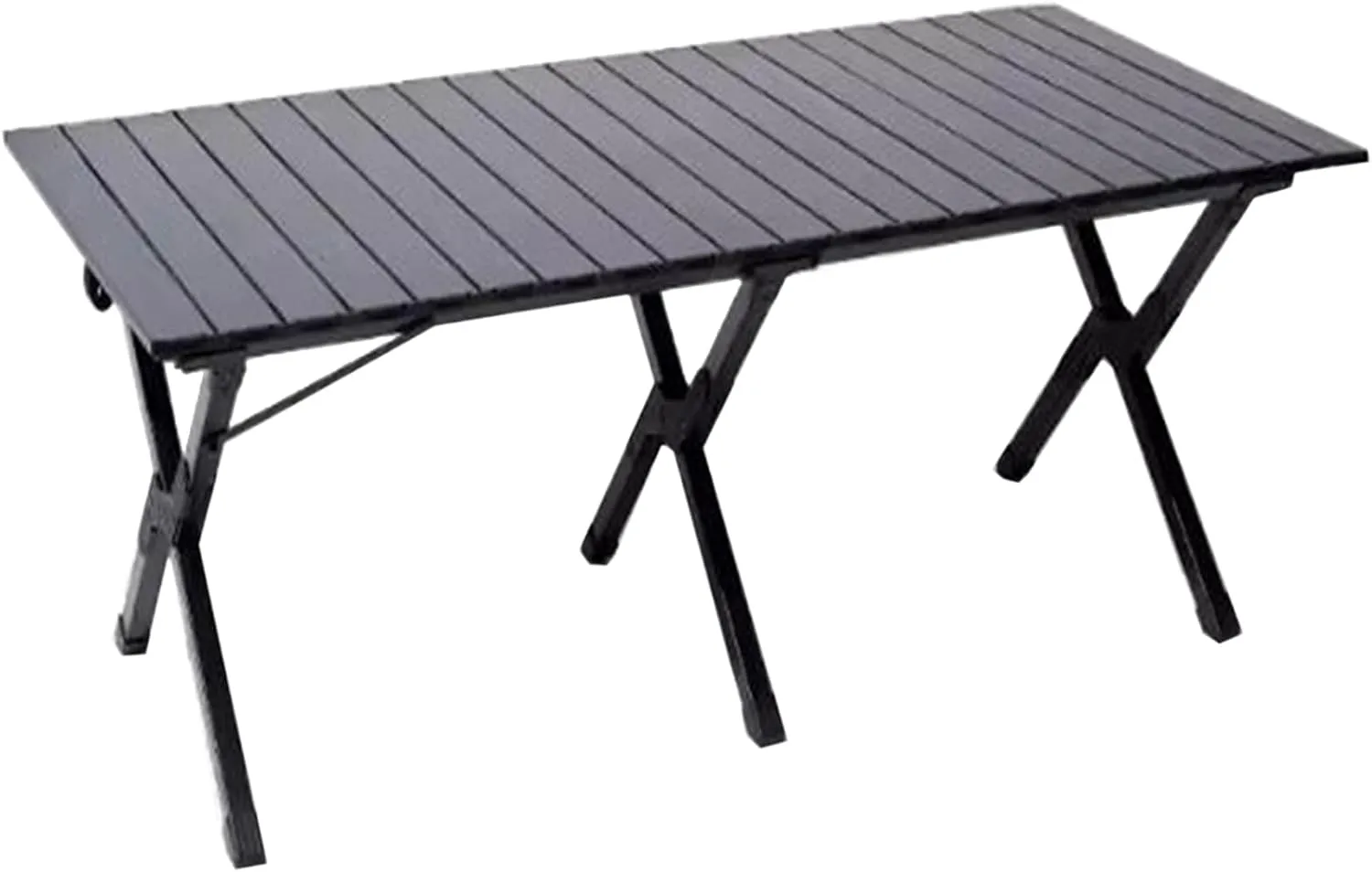 Ultra-Light Camping Table Folding Camping Picnic Table Compact Frame Camping Table Roll Up Table Top with Carry Bag for Camp