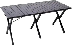 Ultra-Light Camping Table Folding Camping Picnic Table Compact Frame Camping Table Roll Up Table Top with Carry Bag for Camp