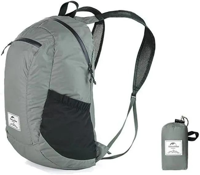 Ultra-Light Waterproof Backpack – Ideal for Outdoor Adventures & Travel Gray, 18.89 x 10.23 x 7.48 in