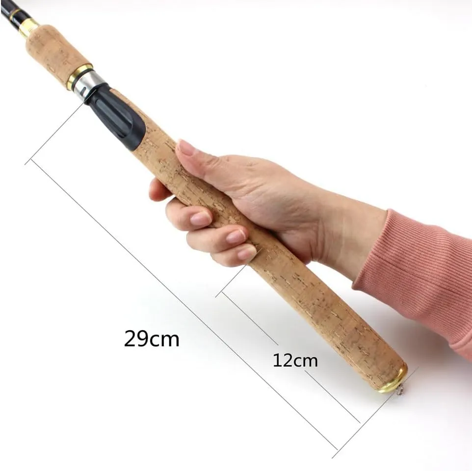 Ultra-Short and Super Light Carbon Fiber Telescopic Fishing Spinning Rod Sea Saltwater Portable Spinning Pole