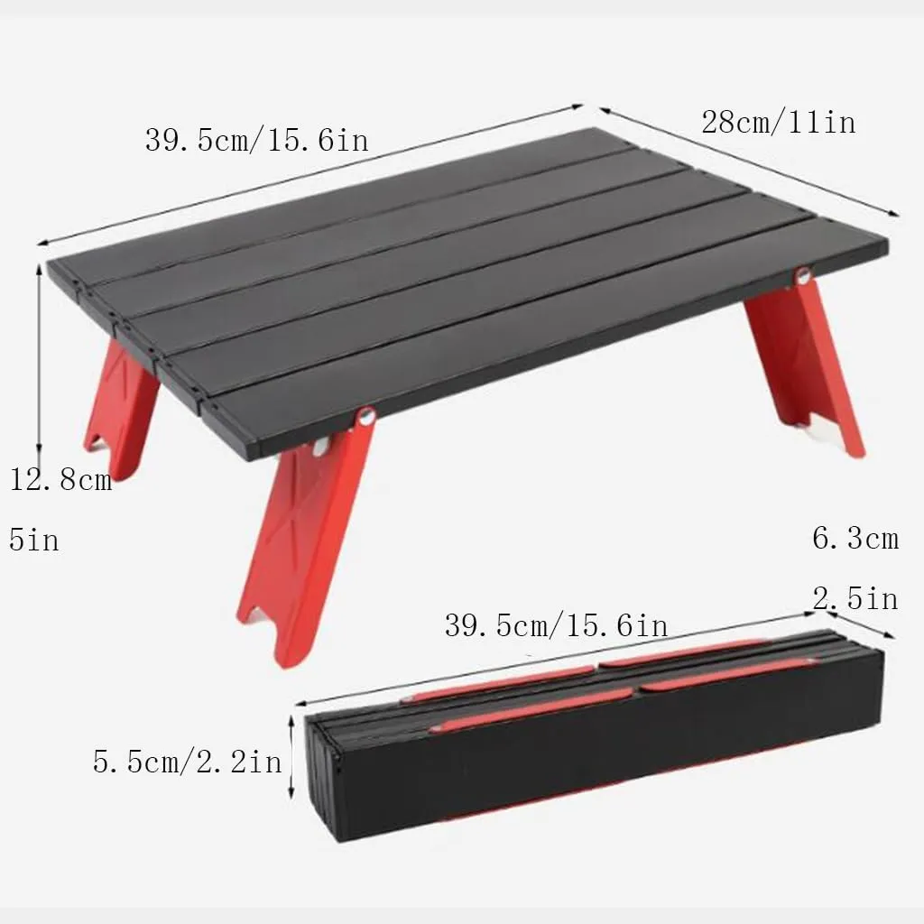 Ultralight Table Outdoor Folding Portable Hiking Side Table Aluminum Picnic Table for Camping