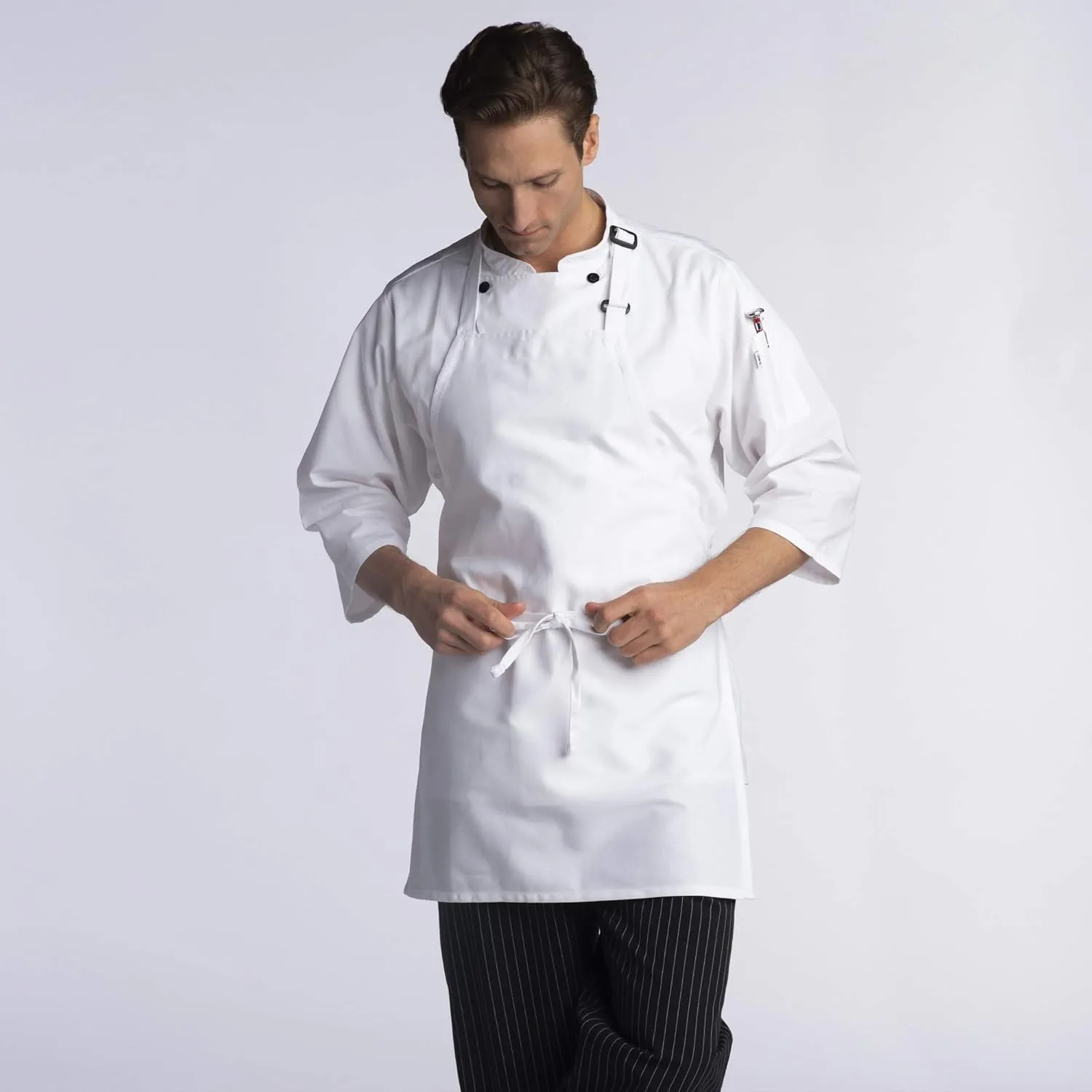Uncommon Threads Unisex Adjustable No Pocket Restaurant Bib Apron
