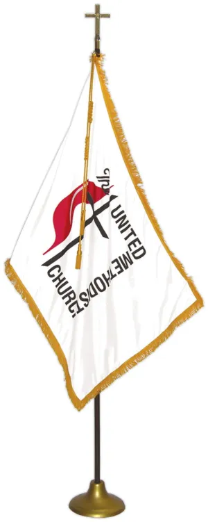 United Methodist Flag Set - For Indoor Use