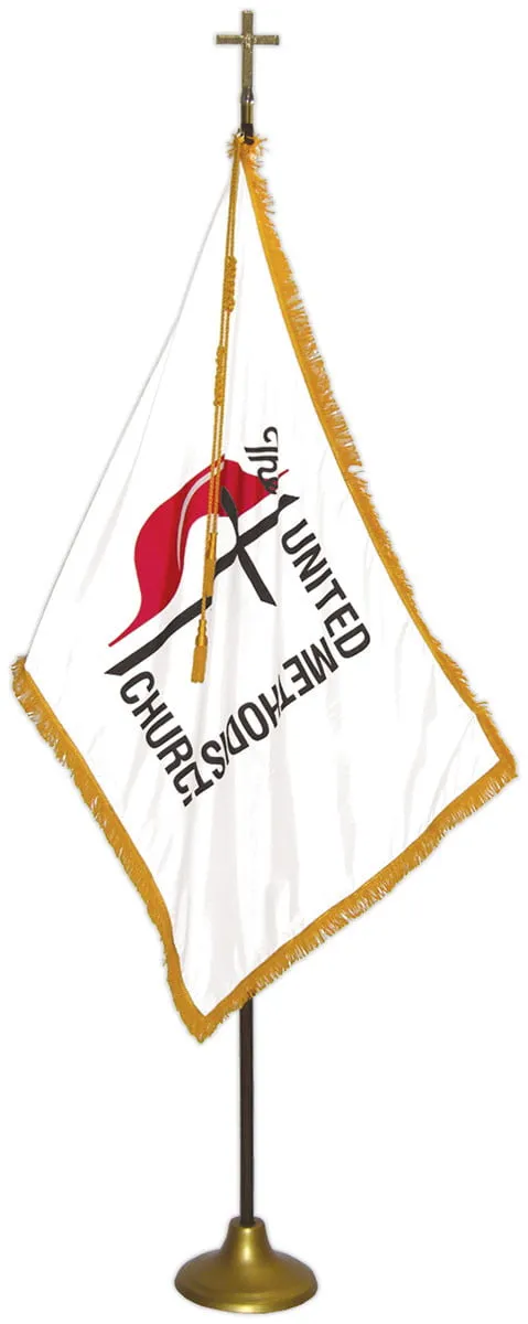 United Methodist Flag Set - For Indoor Use