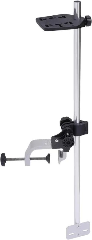 Universal Portable Fish Finder Transducer Bracket,360° Adjustable Aluminum Alloy Transducer Pole Mount for Kayaks Canoes Boats