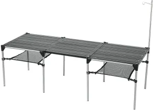 UPJAKS Camping Folding Table Outdoor Portable Picnic Table Multifunctional Folding Table Aluminum Alloy Mini Table Hiking Self-Driving Mountaineering Multifunctional Table for Picnic Backyards Beach