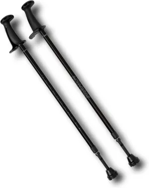 Urban Poling Activator Evening Black Fitness Exercise Assisted 2-Piece Walking Poles