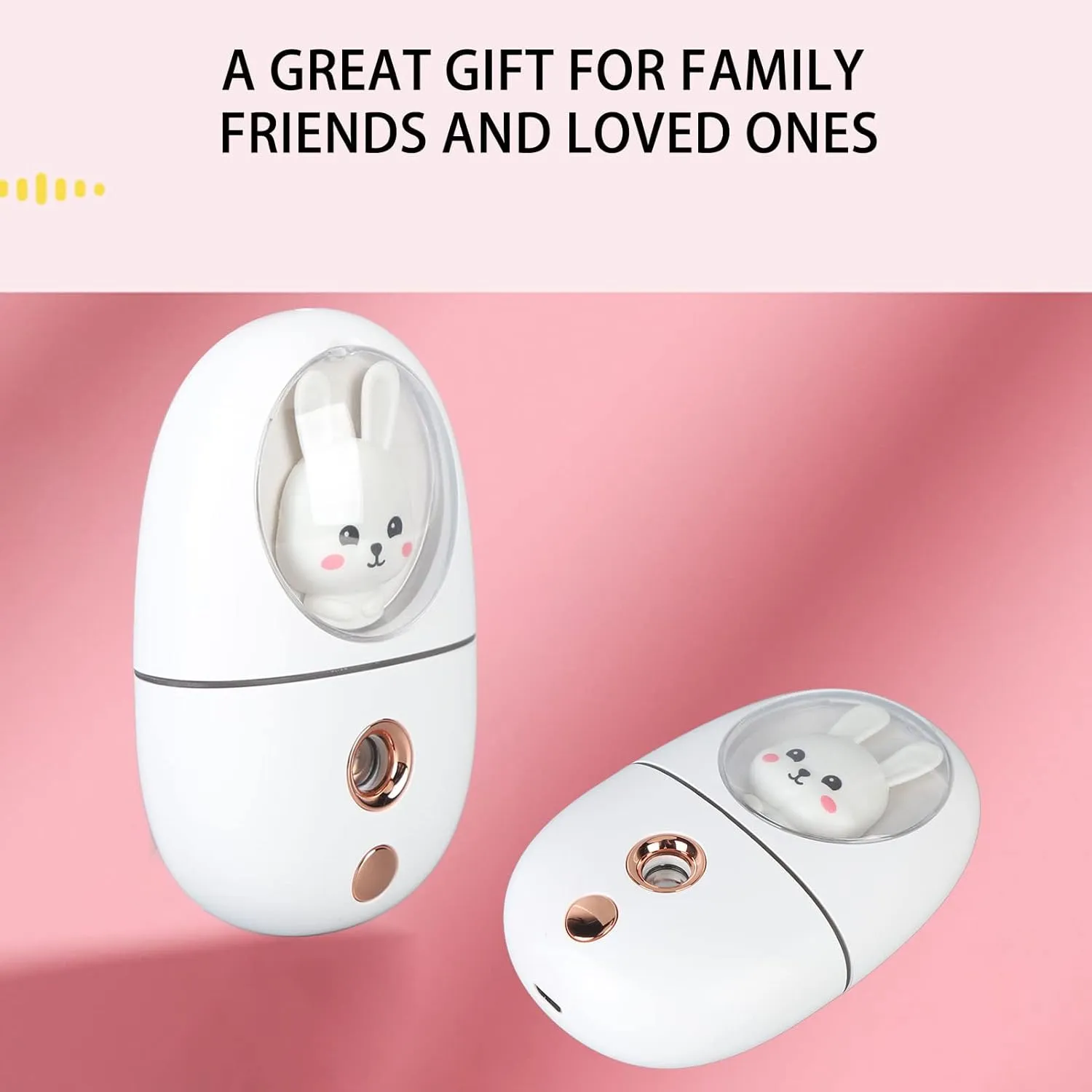 USB Facial Mist Sprayer, Portable Face Steamer, Face Humidifier Skin Care for Keeping Your Face Moisturized in Hot Weather Or in Winter (White)