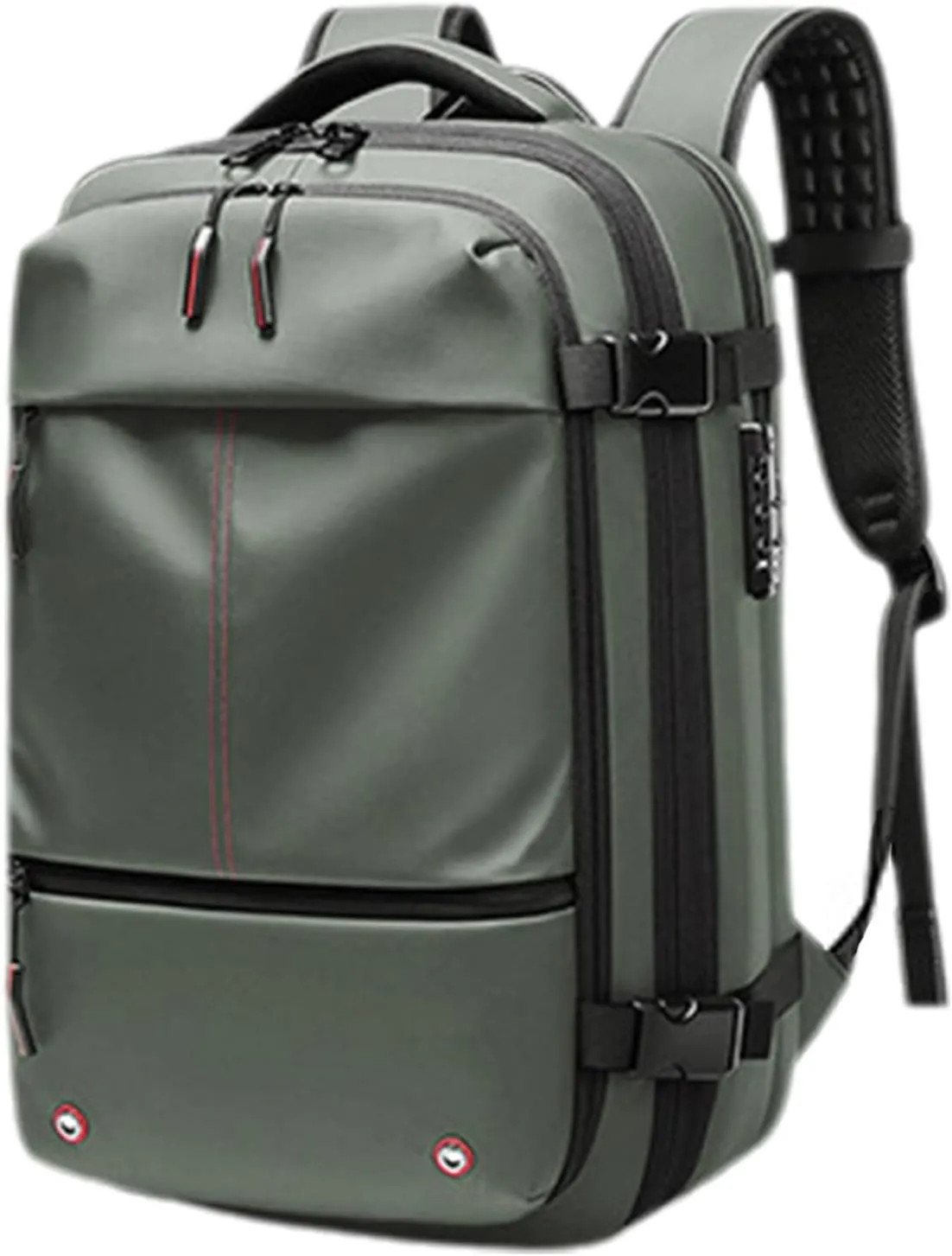 Vacpack Backpack, Airbag Backpack, Backpack with Vacuum Compression, Airpack Backpack with Pump, 60L Large Capacity Waterproof Anti-Theft Travel Backpack (A-Green)