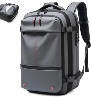 Vacpack Backpack, Expandable Vacpack Backpack, Large Capacity Vacuum Compression Travel Backpack (Gray)