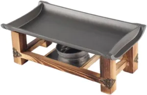 VANZACK 1set Tabletop Non-Stick Barbecue Dish for Outdoor Cooking Portable BBQ Rack for Beach Patio Garden Parties Easy to Clean Design