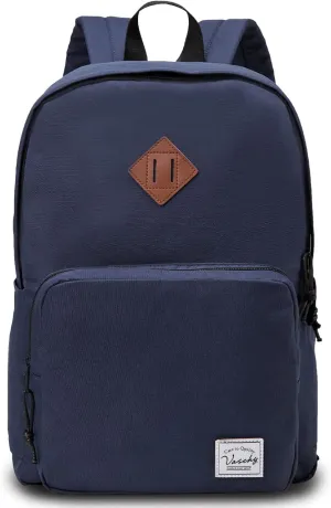 VASCHY School Backpack, Ultra Lightweight Backpack for Men Women Bookbag for Kids Teen Boys Girls Navy