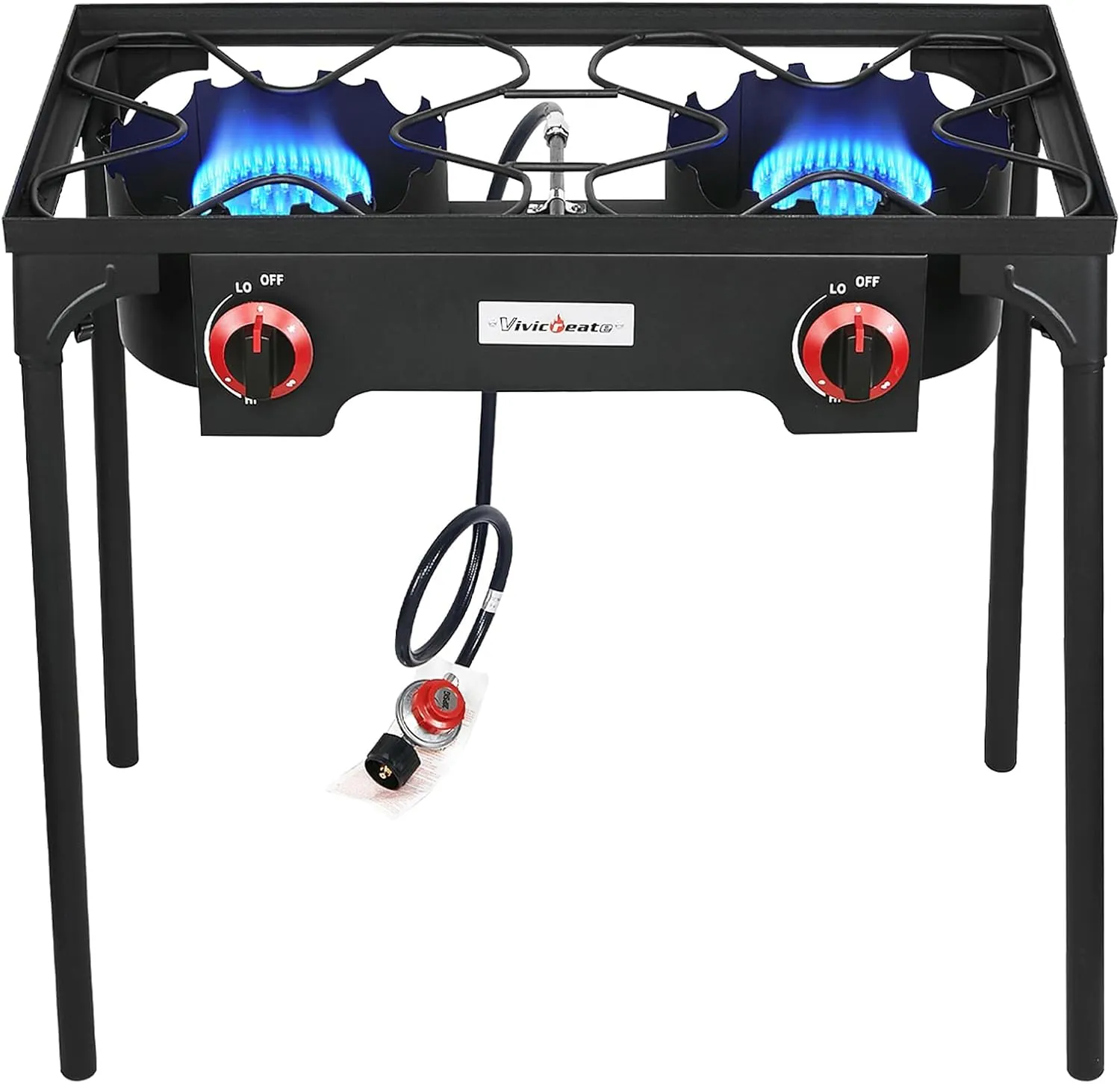 Vivicreate Propane Gas 20 PSIG high pressure regulator outdoor camping camp garden BBQ grill stove burner estufas de gas para cocinar afuera