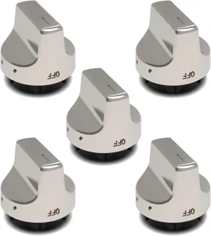W11239985 W10850015 gas stove knob replacement，compatible with Whirlpool range gas stove parts,cooktop knobs replacements,oven knobs replacements,Replace 4845290 AP6333411 PS12578779 EAP12578779（5PCS）
