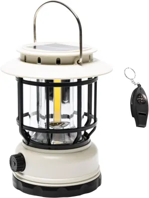 Wanjo Solar Camping Lantern for Outdoor, Vintage Decorative Retro Horse Lamp with Multifunctional Whistle, Eco-Friendly Garden Light,Rechargeable Camping Lights, Portable Gear for Camping Travel