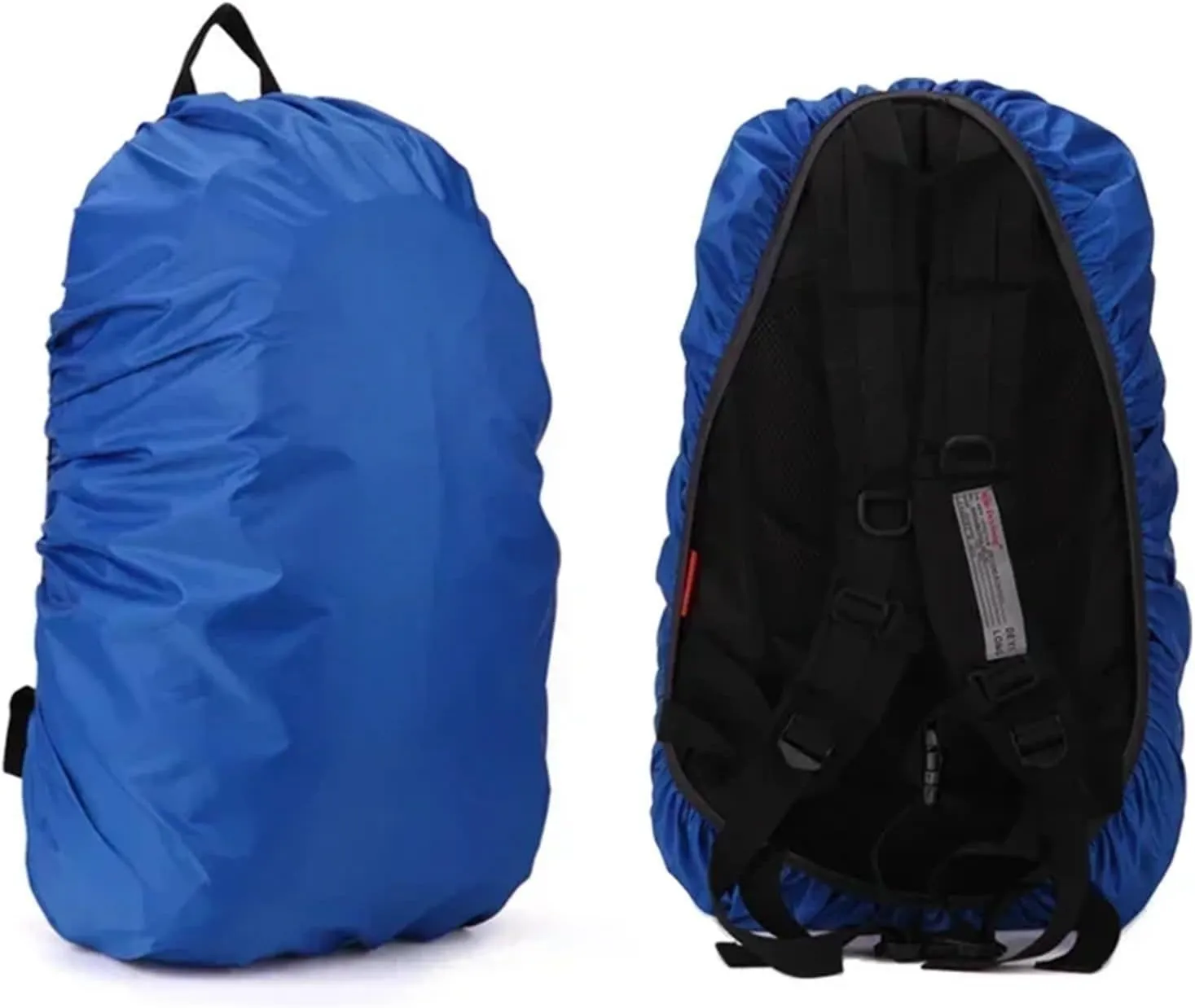 Waterproof Backpack Rain Cover 2pcs Adjustable Backpack Rain Cover Portable Waterproof Outdoor Accessories Camping Hiking Climbing Raincover for Hiking，Camping(Rose Red,40-50L)