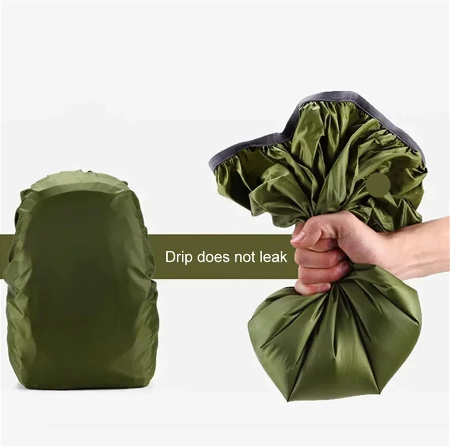 Waterproof Backpack Rain Cover 2pcs Adjustable Backpack Rain Cover Portable Waterproof Outdoor Accessories Camping Hiking Climbing Raincover for Hiking，Camping(Rose Red,40-50L)