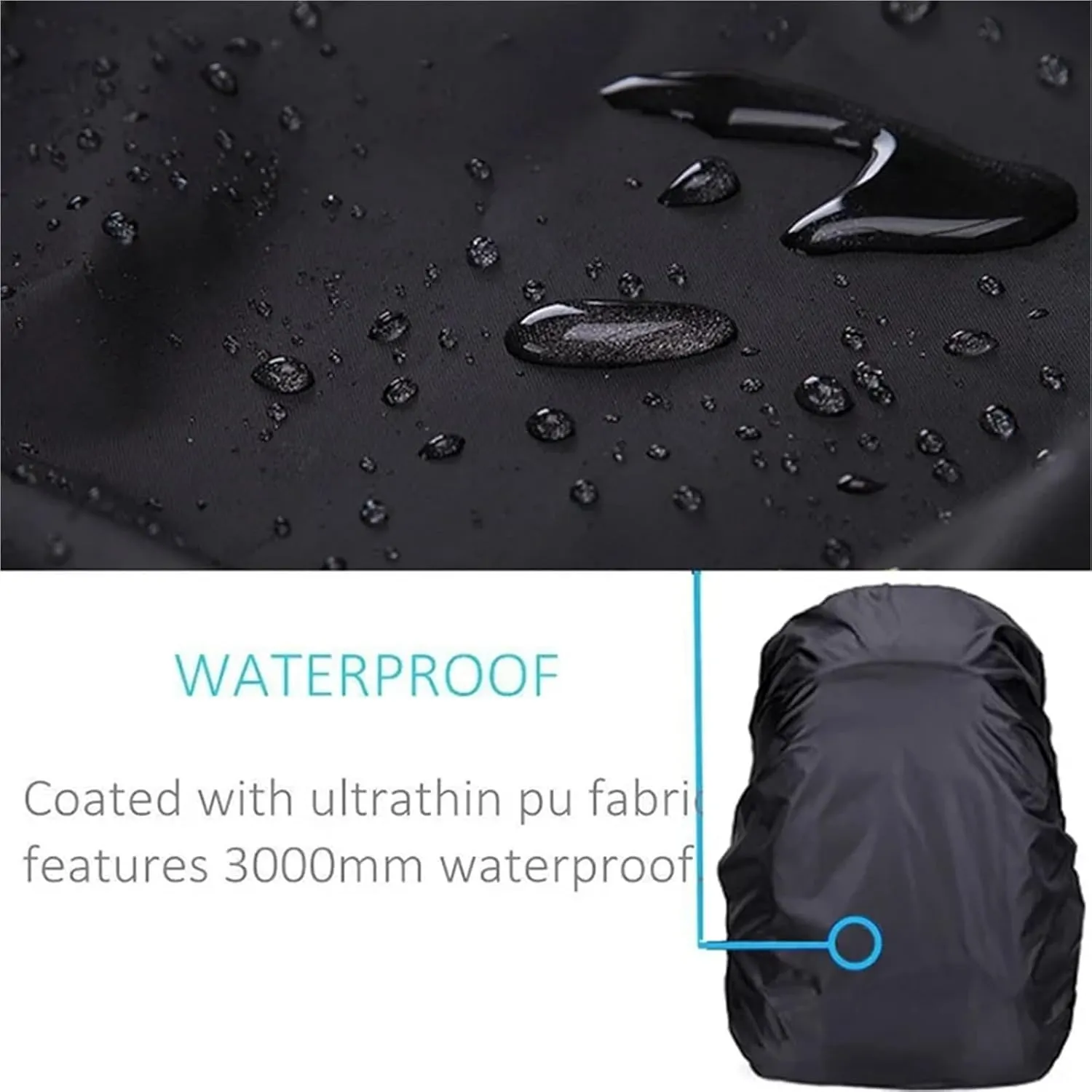 Waterproof Backpack Rain Cover 2pcs Waterproof Backpack Rain Cover Rain Cover Backpack Waterproof Bag Hiking Camping Bags Large Rain Cover for Hiking，Camping(30-40L Green)