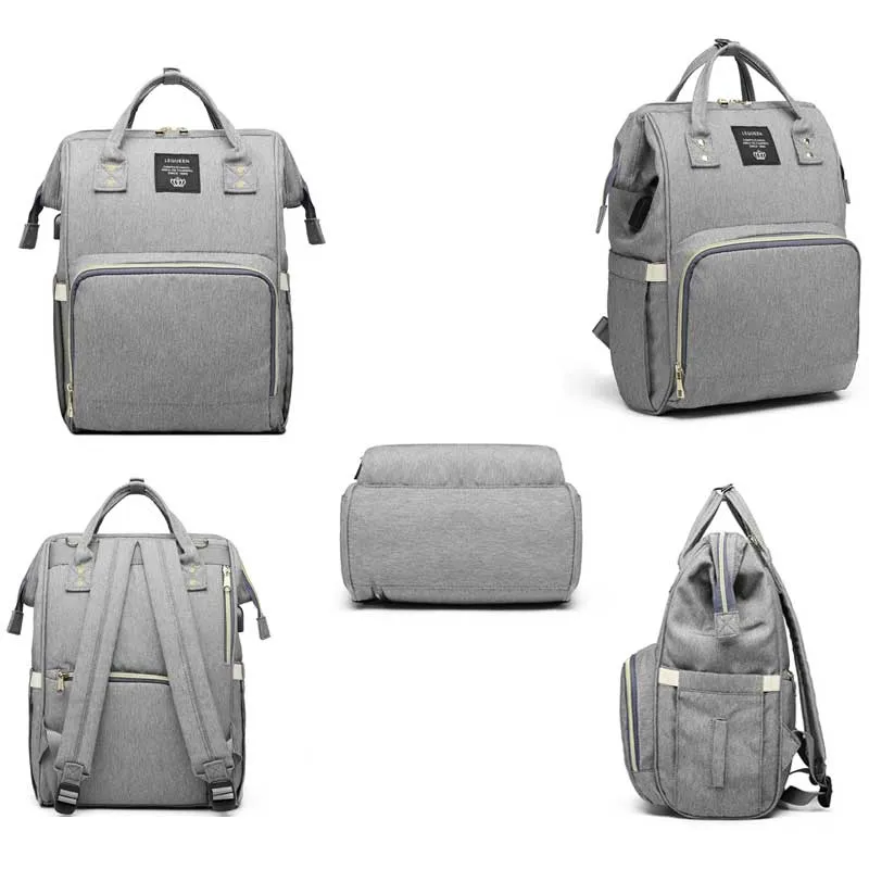 Waterproof Diaper Bag with USB Charging Port for Parents