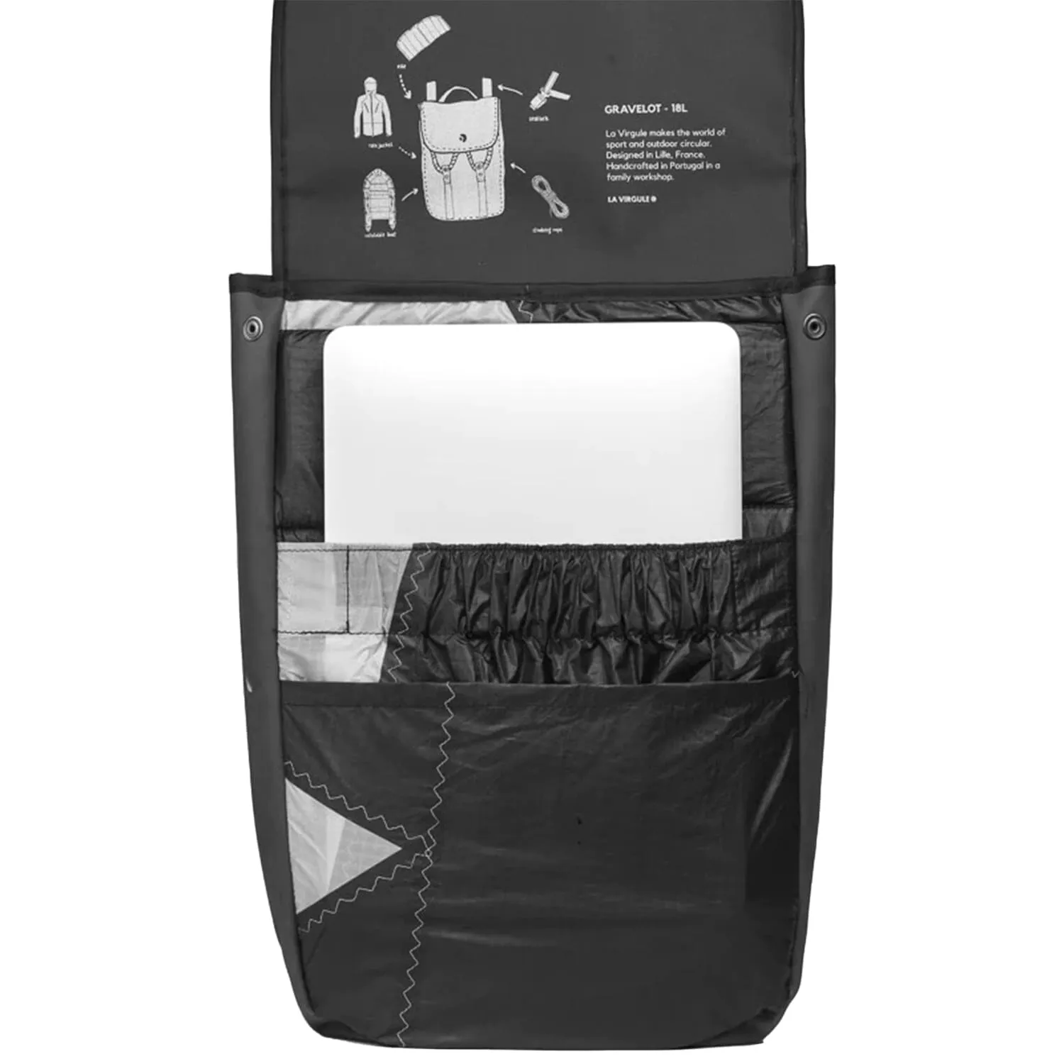 Waterproof Laptop Backpack - Gravelot | LA VIRGULE