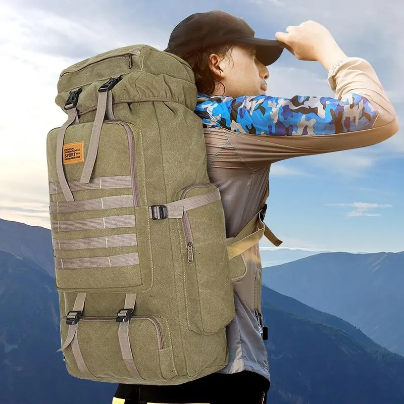 Waterproof Large Backpack Outdoor Camping Complete collection 100L Capacity Hiking Waterproof