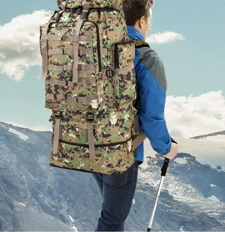 Waterproof Large Backpack Outdoor Camping Complete collection 100L Capacity Hiking Waterproof