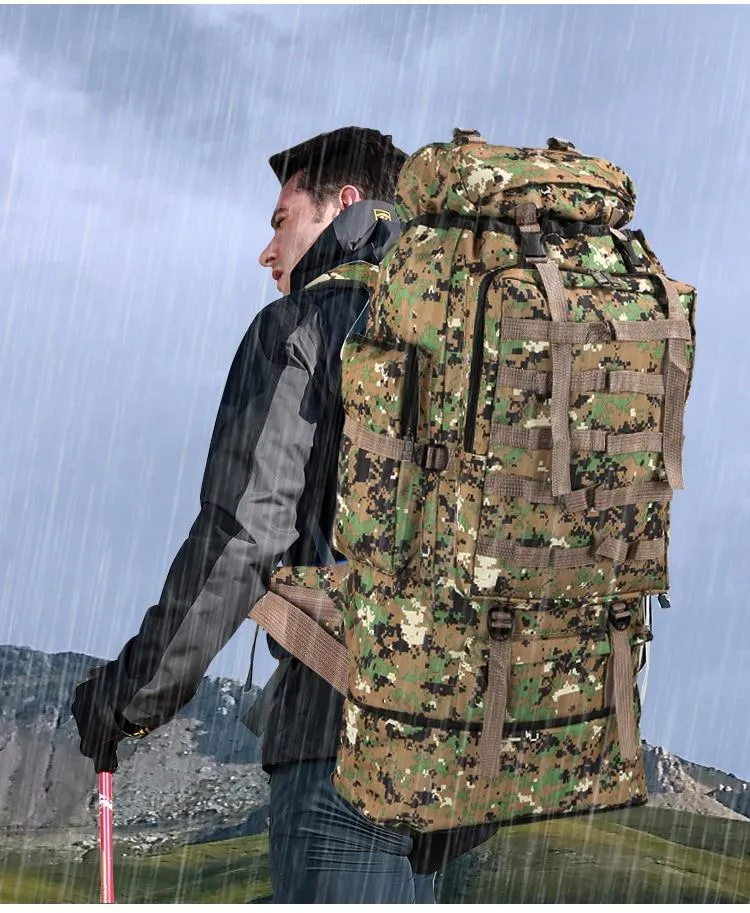Waterproof Large Backpack Outdoor Camping Complete collection 100L Capacity Hiking Waterproof