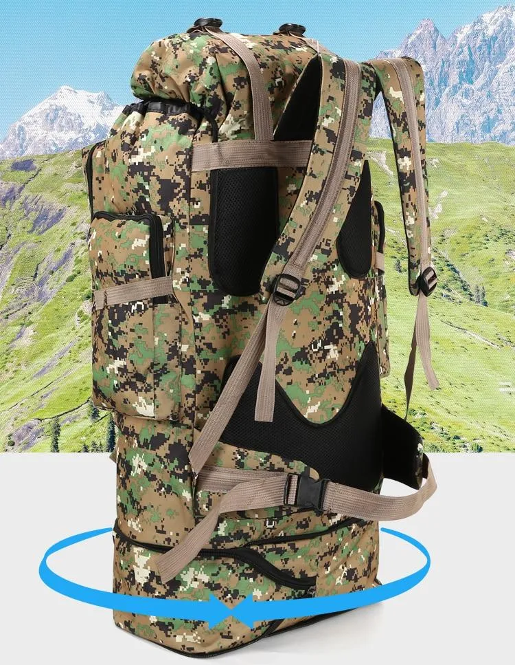 Waterproof Large Backpack Outdoor Camping Complete collection 100L Capacity Hiking Waterproof