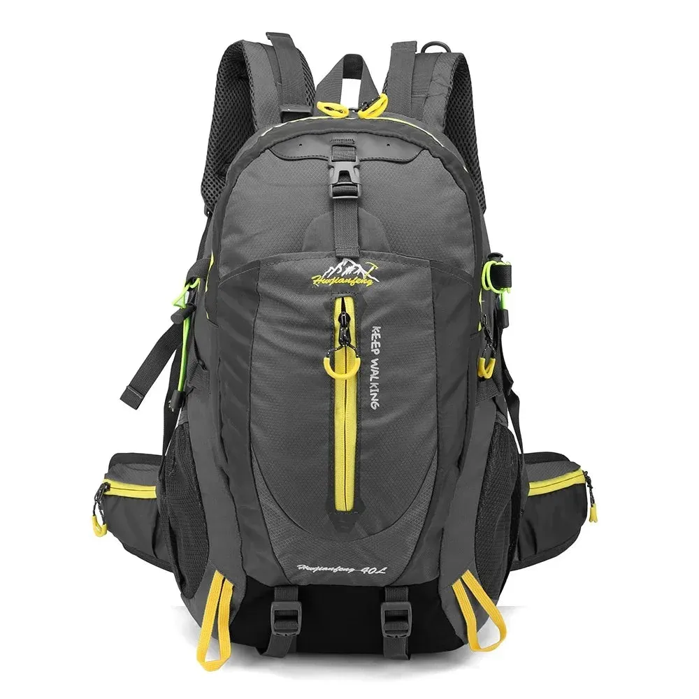 Waterproof travel backpack, 40L Backpack for Camping & Hiking | Unisex Hiking Backpack, Outdoor Gear, Laptop Backpack