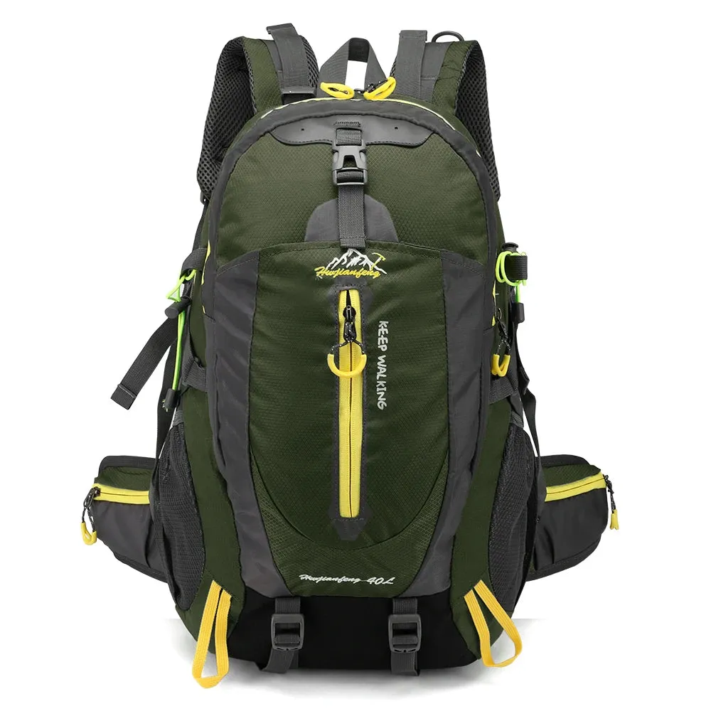 Waterproof travel backpack, 40L Backpack for Camping & Hiking | Unisex Hiking Backpack, Outdoor Gear, Laptop Backpack
