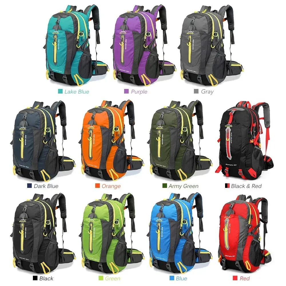 Waterproof travel backpack, 40L Backpack for Camping & Hiking | Unisex Hiking Backpack, Outdoor Gear, Laptop Backpack