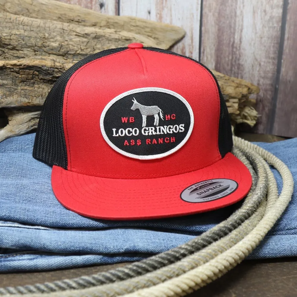 WHISKEY BENT HAT CO. Loco Gringos Adjustable Snapback Trucker Hat