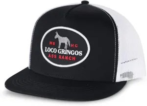 WHISKEY BENT HAT CO. Loco Gringos Adjustable Snapback Trucker Hat