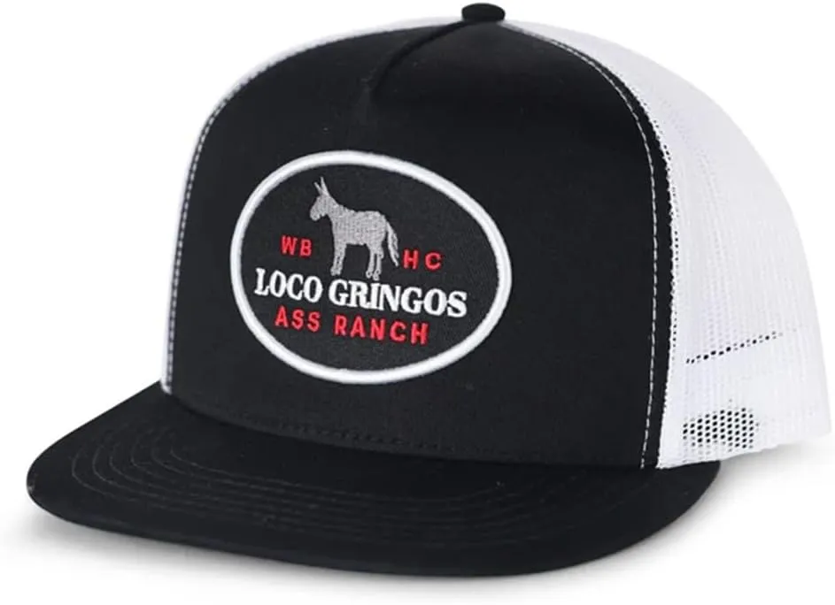 WHISKEY BENT HAT CO. Loco Gringos Adjustable Snapback Trucker Hat